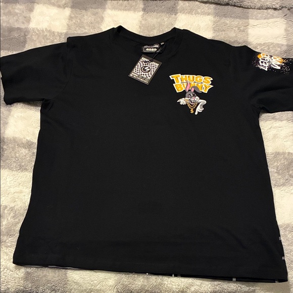 Men’s Black Thugs Bunny T-Shirt - Picture 2 of 6